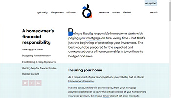 Screencap of Readynest website showing a blog post